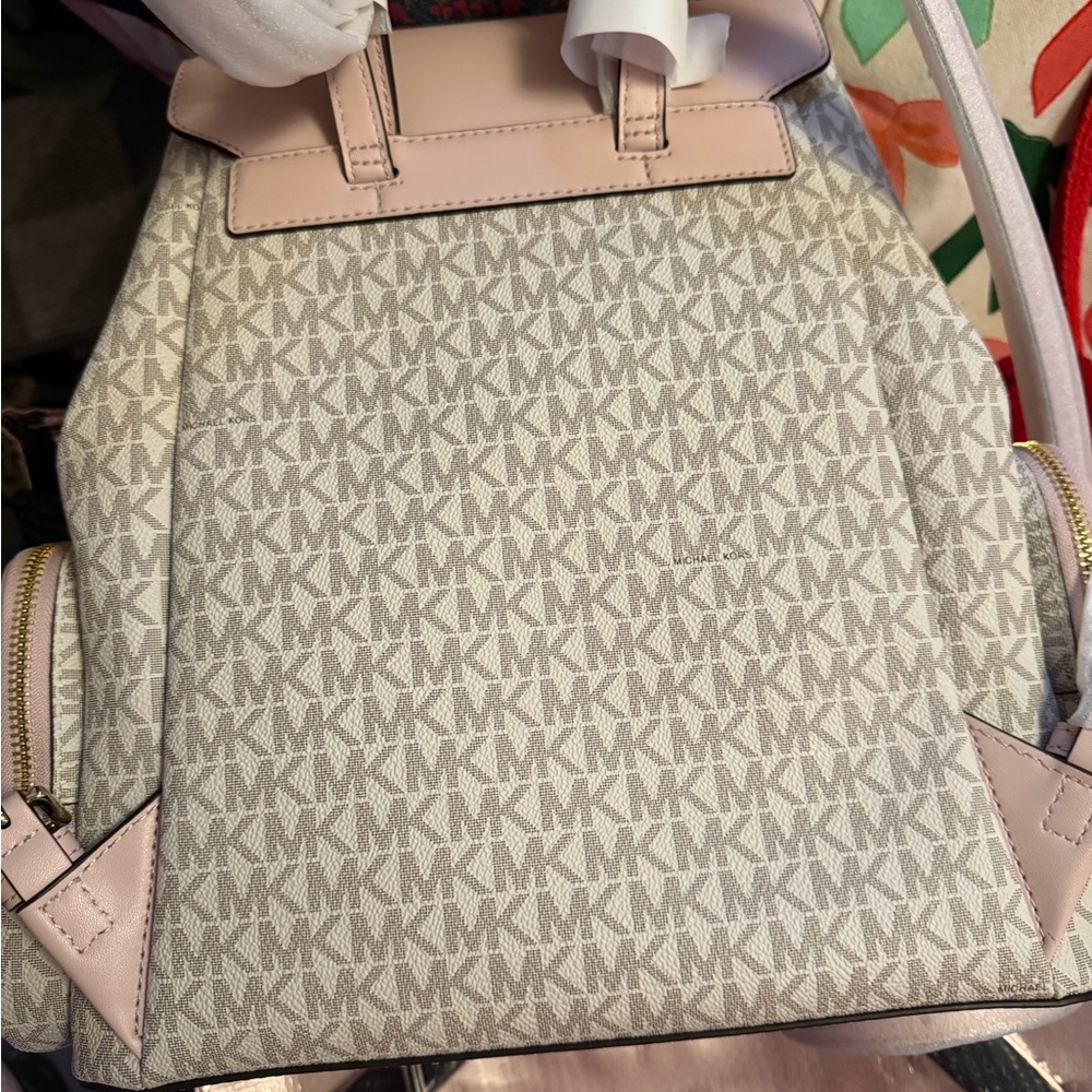Michael Kors Blush and Gray Backpack - Picture 3 of 7